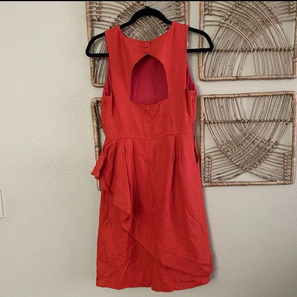 J. Crew Vibrant Red Midi Dress - Picture 2 of 4